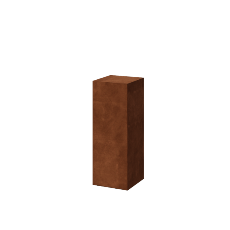 Corten-teräksinen jalusta Ohio 30 x 30 x 80 cm