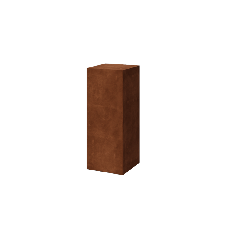 Corten-teräksinen sokkeli - Ohio - 40 x 40 x 100 cm