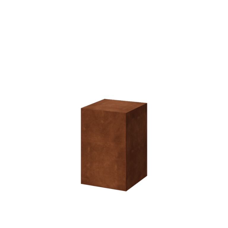 Corten-teräksinen jalusta Ohio 40 x 40 x 60 cm