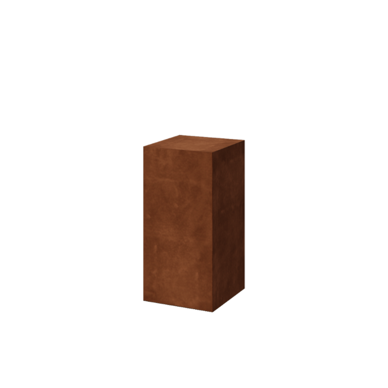 Corten-teräksinen jalusta Ohio 40 x 40 x 80 cm