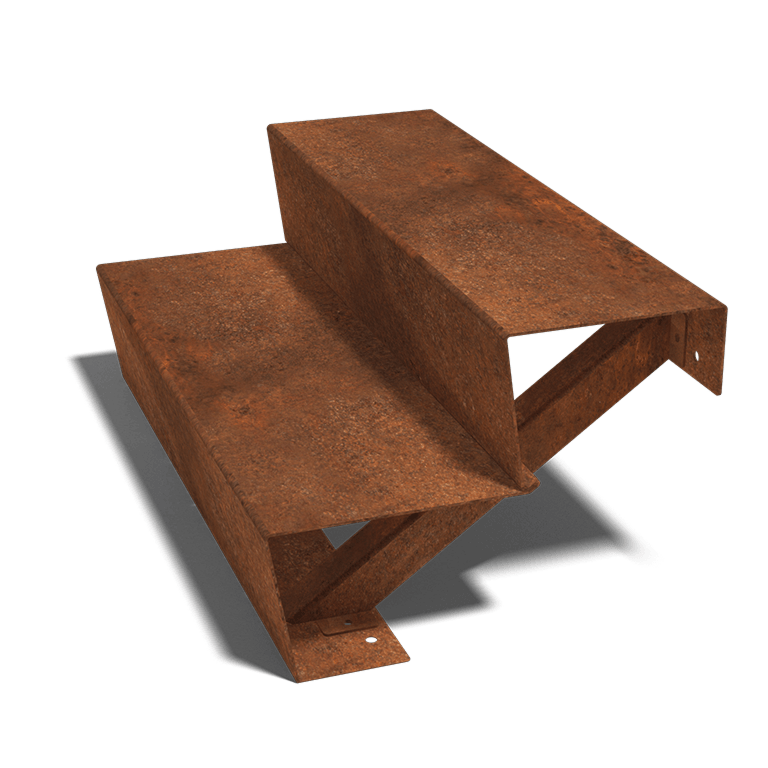 Corten-teräksiset portaataskelma New York 2- (leveys 120 cm)