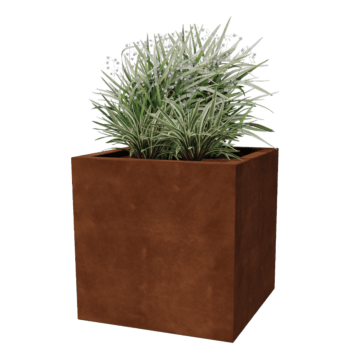 Corten-teräksinen hitsatut istutuslaatikko Montana 60 x 60 x 60 cm