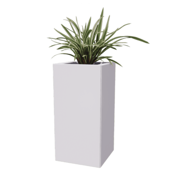 Jauhemaalipinnoitettu teräksinen istutuslaatikko Miami 30 x 30 cm