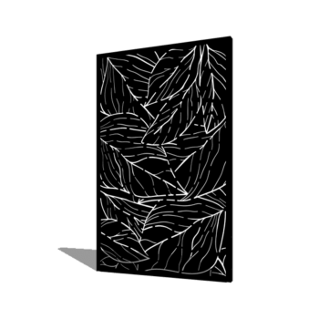 Jauhemaalipinnoitettu teräksinen paneeli lehdet 120 x 6 x 190 cm