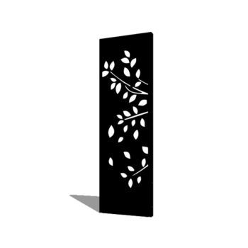 Jauhemaalipinnoitettu teräksinen paneeli puu osa 1 60 x 6 x 190 cm