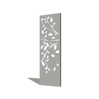 Jauhemaalipinnoitettu teräksinen paneeli puu osa 2 60 x 6 x 190 cm