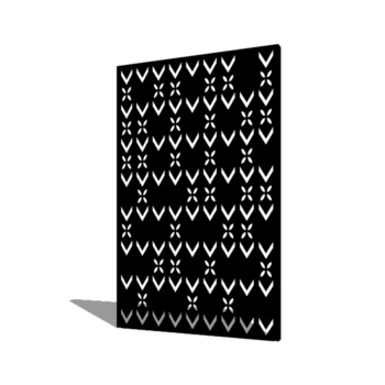 Jauhemaalipinnoitettu teräksinen paneeli kattokoriste koostumus 3 120 x 6 x 190 cm
