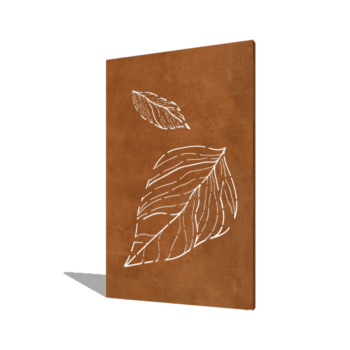 Corten-teräksinen paneeli putoavat lehdet 120 x 6 x 190 cm