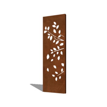 Corten-teräksinen paneeli puu osa 1 60 x 6 x 190 cm