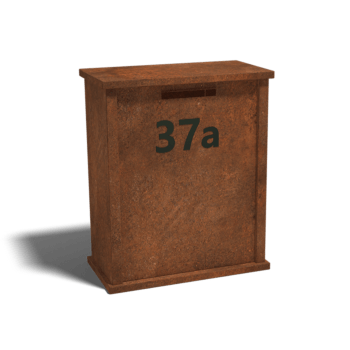Corten-teräksinen postilaatikko Arizona Tyyppi L