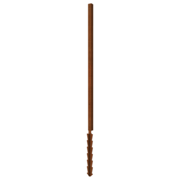 Corten-teräksinen pylväs maatappi kulma 190 x 6 x 6 cm