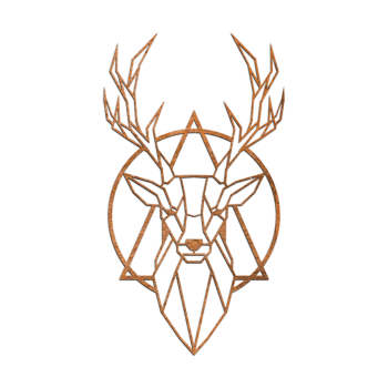 Corten-terästä seinäkoristeet Kauris 2.0