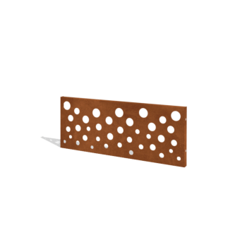Cortenteräksinen puutarha-aita H paneelille B 120 x 47,5 cm