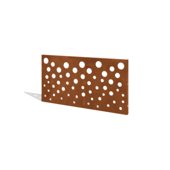 Cortenteräksinen puutarha-aita H paneelille B 120 x 63,3 cm