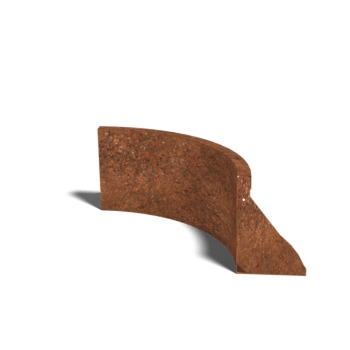 Corten-teräksinen tukimuuri sisäkaarre 50 x 50 cm (korkeus 30 cm)