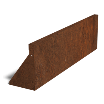 Corten-teräksinen tukimuuri suora 100 cm (korkeus 30 cm)