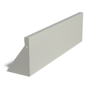 Jauhemaalipinnoitettu teräksinen tukimuuri suora 100 cm (korkeus 30 cm)