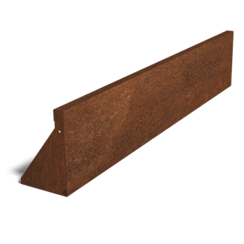 Corten-teräksinen tukimuuri suora 150 cm (korkeus 30 cm)