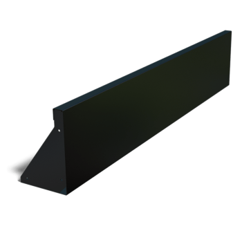Jauhemaalipinnoitettu teräksinen tukimuuri suora 150 cm (korkeus 30 cm)