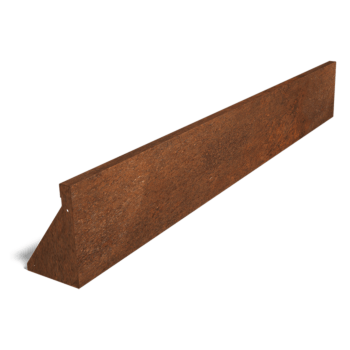 Corten-teräksinen tukimuuri suora 200 cm (korkeus 30 cm)