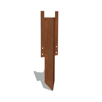 Maatappi keskikokoinen corten-teräs 22 - 25 cm