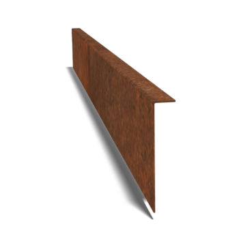 Corten-teräksinen puutarha reunus taitettu 12 cm (pituus 150 cm)