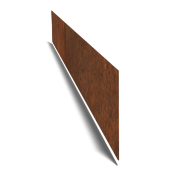 Corten-teräksinen puutarha reunus suora 15 cm (pituus 150 cm)