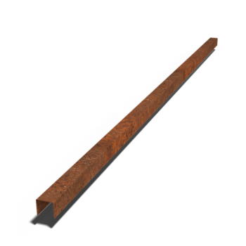 Corten-teräksinen u-profiili 5 x 6 x 5 cm (pituus 240 cm)