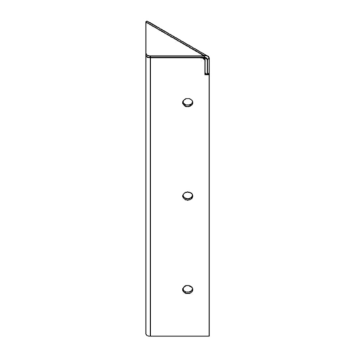 Kulmakappale Jauhemaalattu teräs 90° 30 cm