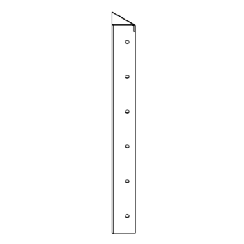 Kulmakappale Jauhemaalattu teräs 90° 60 cm