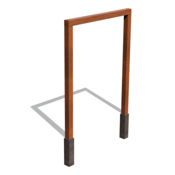 Corten-teräsinen pergola suora 200 cm
