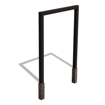 Jauhemaalipinnoitettu teräsinen pergola suora 200 cm
