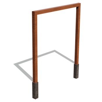 Corten-teräsinen pergola suora 250 cm