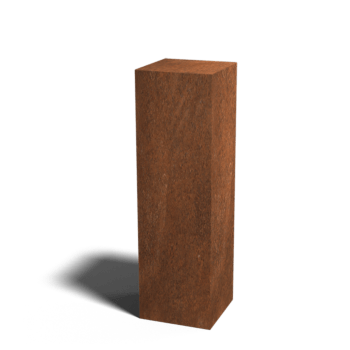 Corten-teräksinen jalusta Ohio 30 x 30 x 100 cm