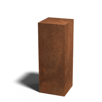 Corten-teräksinen jalusta Ohio 30 x 30 x 80 cm