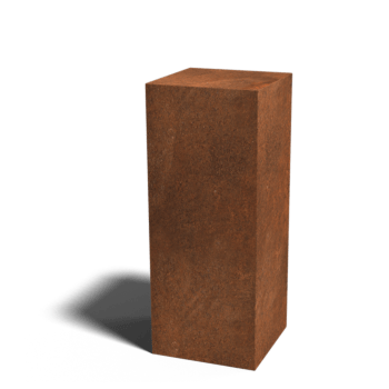 Corten-teräksinen jalusta Ohio 40 x 40 x 100 cm