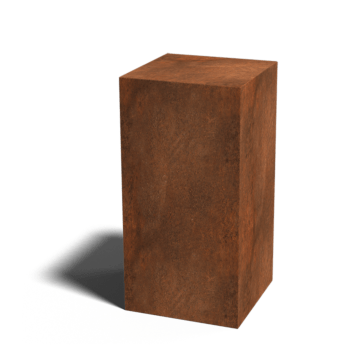 Corten-teräksinen jalusta Ohio 40 x 40 x 80 cm