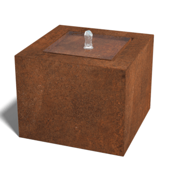 Corten-teräksinen suihkulahde 50 x 50 x 40 cm