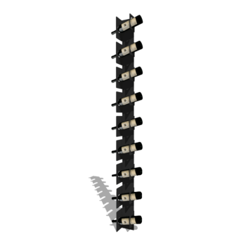 Jauhemaalipinnoitettu teräksisen viinipulloteline Veneto 186 cm