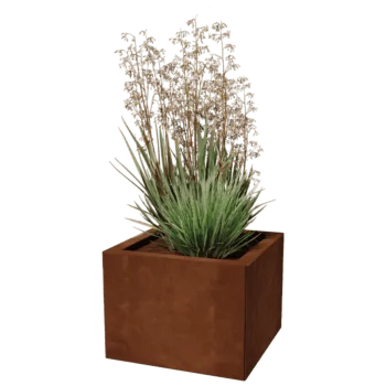 Corten-teräksinen istutuslaatikko - Neliönmuotoiset - 40 x 40 cm