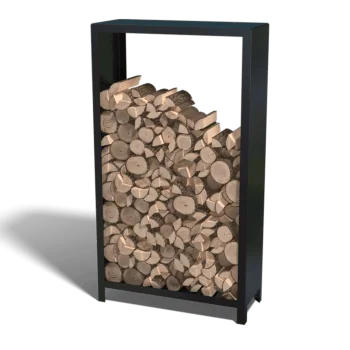 Teräksinen polttopuuteline - Indiana - 180 x 100 x 40 cm