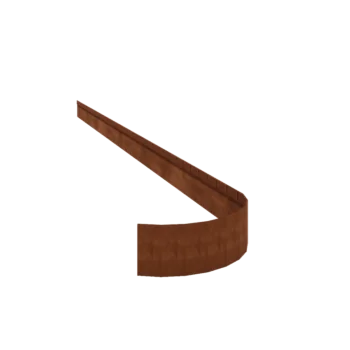 Corten-teräksinen nurmikon reunus - Litteä FLEX - Korkeus 13 cm - 240 cm