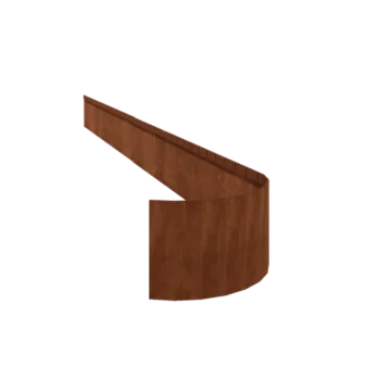 Corten-teräksinen nurmikon reunus - Litteä FLEX - Korkeus 23 cm - 150 cm