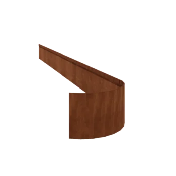 Corten-teräksinen nurmikon reunus - Litteä FLEX - Korkeus 23 cm - 240 cm