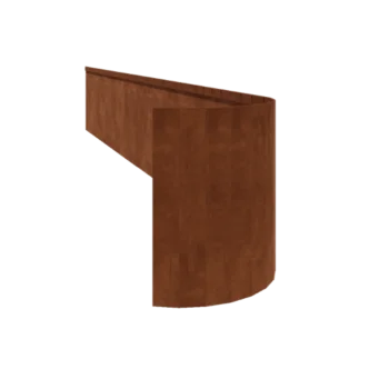 Corten-teräksinen nurmikon reunus - Litteä FLEX - Korkeus 45 cm - 150 cm