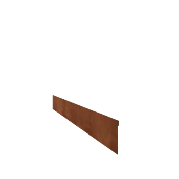 Corten-teräksinen nurmikon reunus - Litteä - Korkeus 13 cm - 150 cm