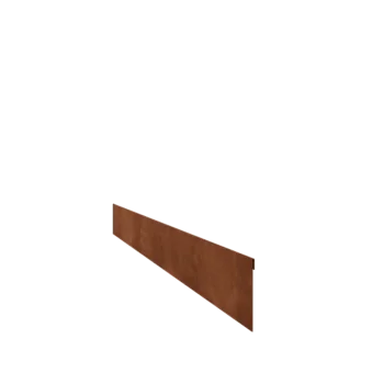 Corten-teräksinen nurmikon reunus - Litteä - Korkeus 13 cm - 240 cm