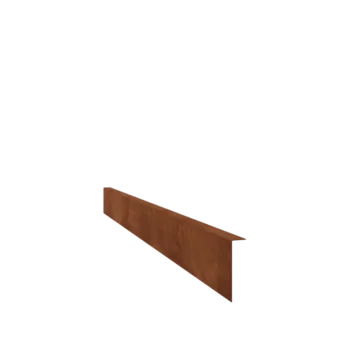 Corten-teräksinen nurmikon reunus - Taitettu - Korkeus 12 cm - 150 cm
