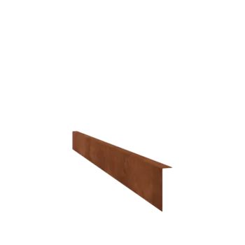 Corten-teräksinen nurmikon reunus - Taitettu - Korkeus 12 cm - 240 cm