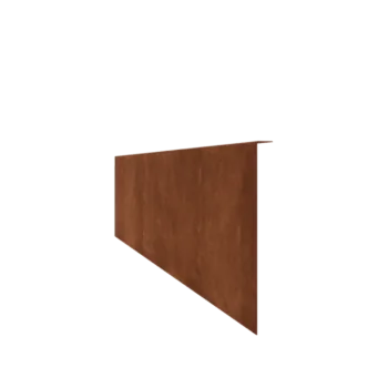 Corten-teräksinen nurmikon reunus - Taitettu - Korkeus 34 cm - 150 cm
